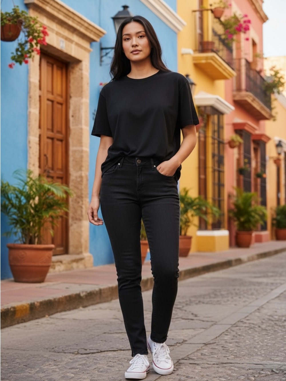 Judy Blue Classic Black High-Rise Straight Jeans